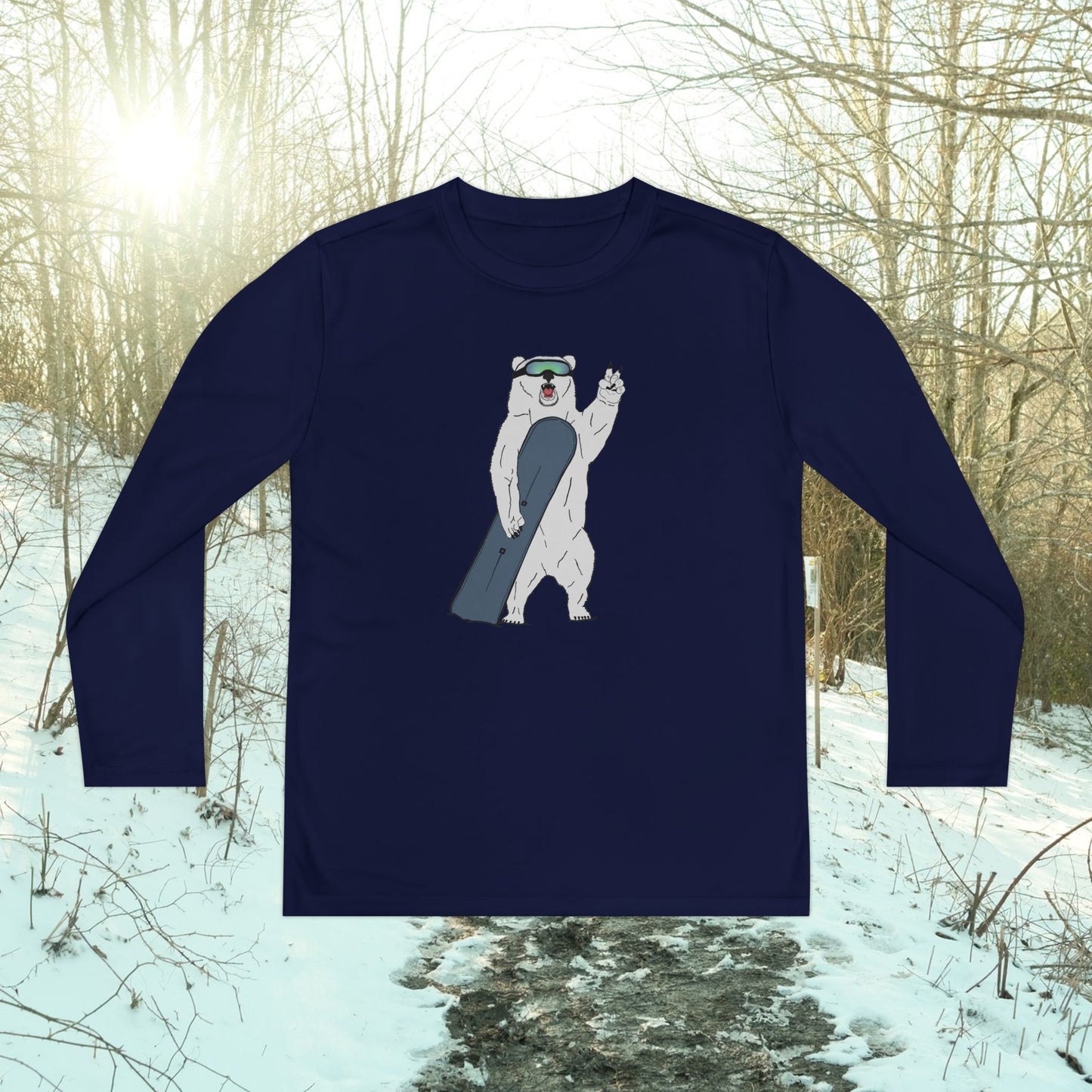 Girl's Polar Shredder Athletic Long-Sleeve Tee