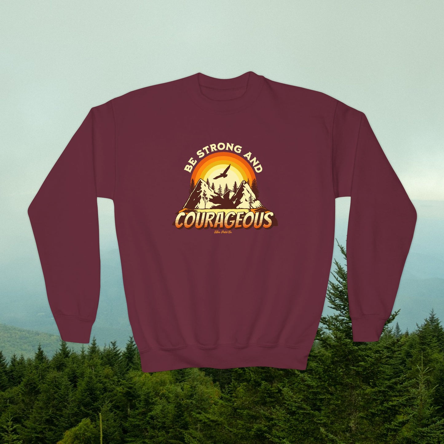 Youth Strong & Courageous Sweatshirt