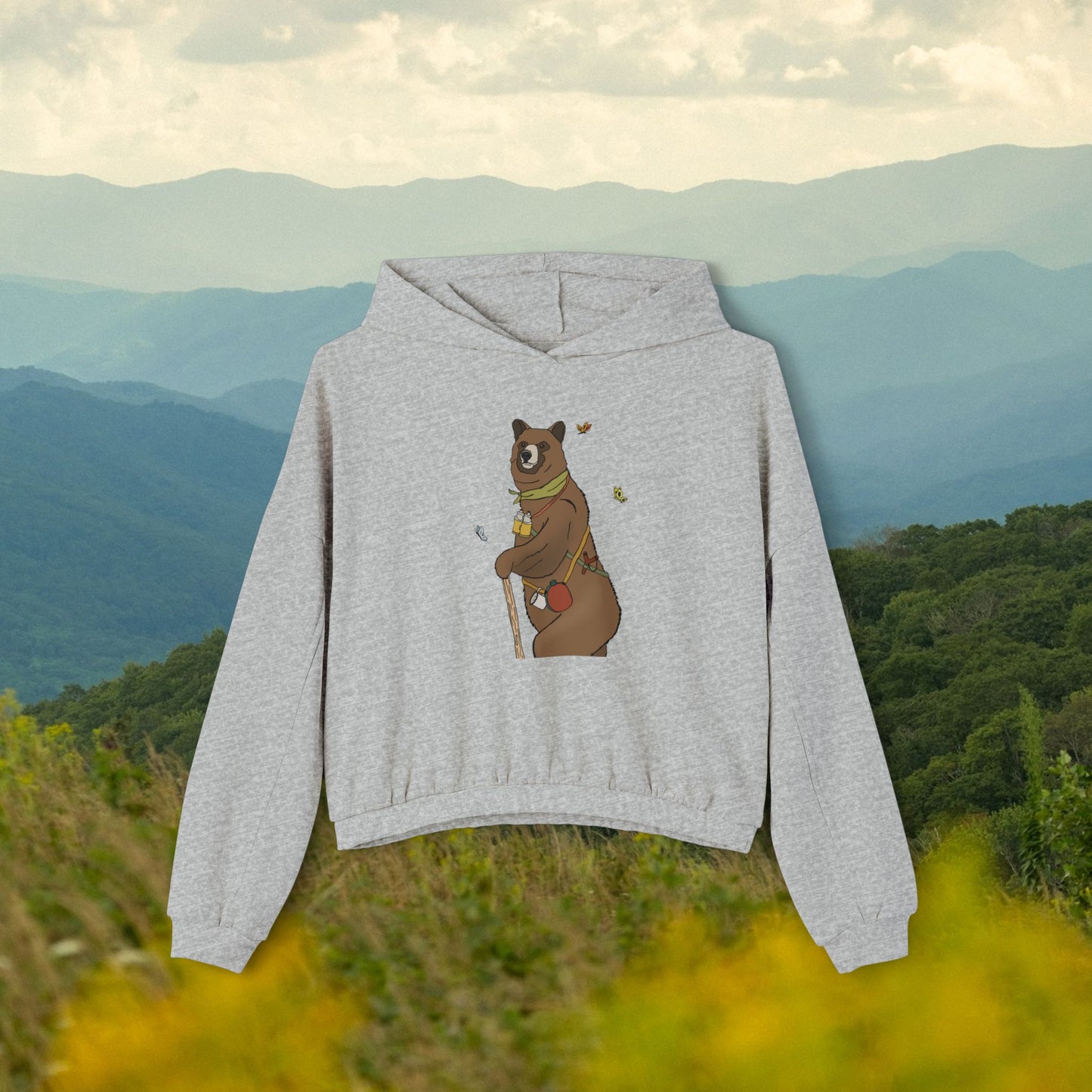 Grizzly Trail Cropped Hoodie