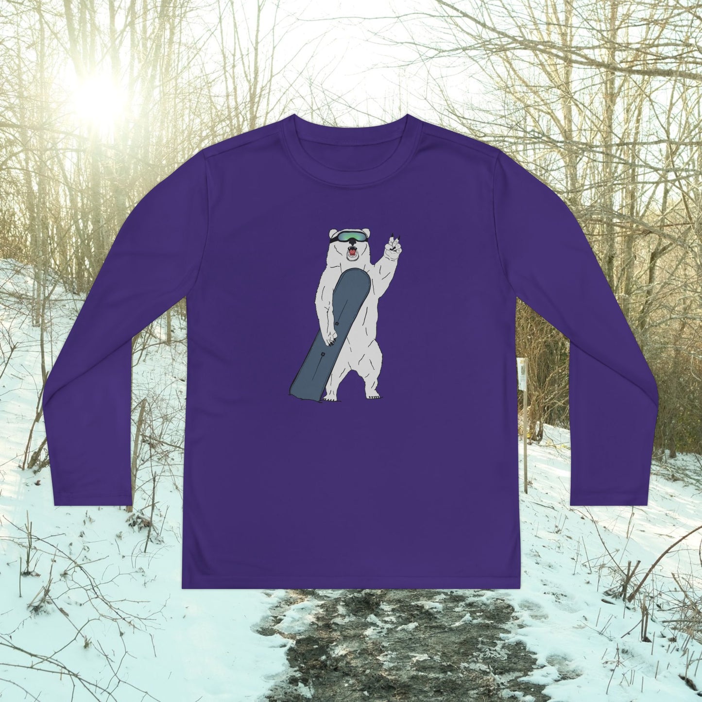Girl's Polar Shredder Athletic Long-Sleeve Tee