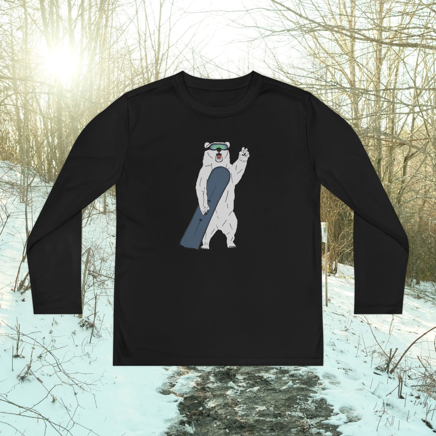 Girl's Polar Shredder Athletic Long-Sleeve Tee