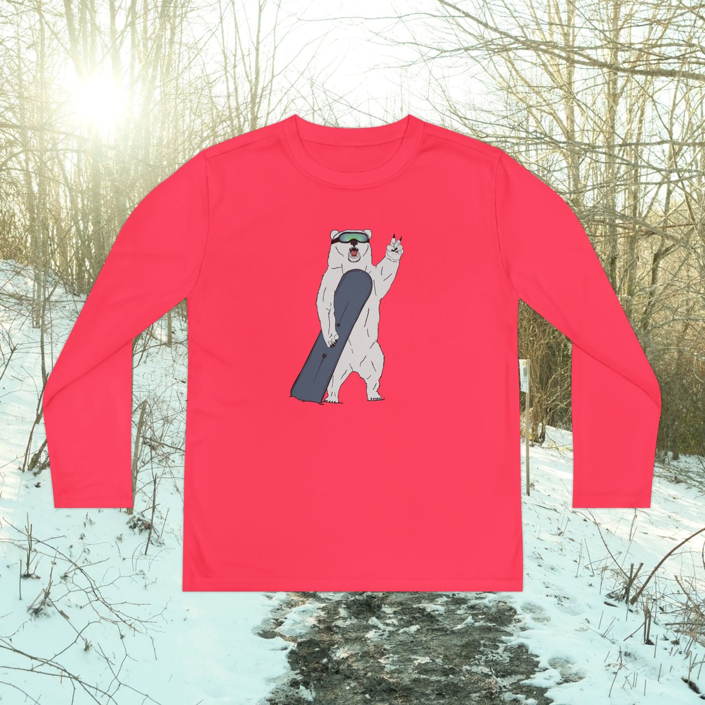 Girl's Polar Shredder Athletic Long-Sleeve Tee