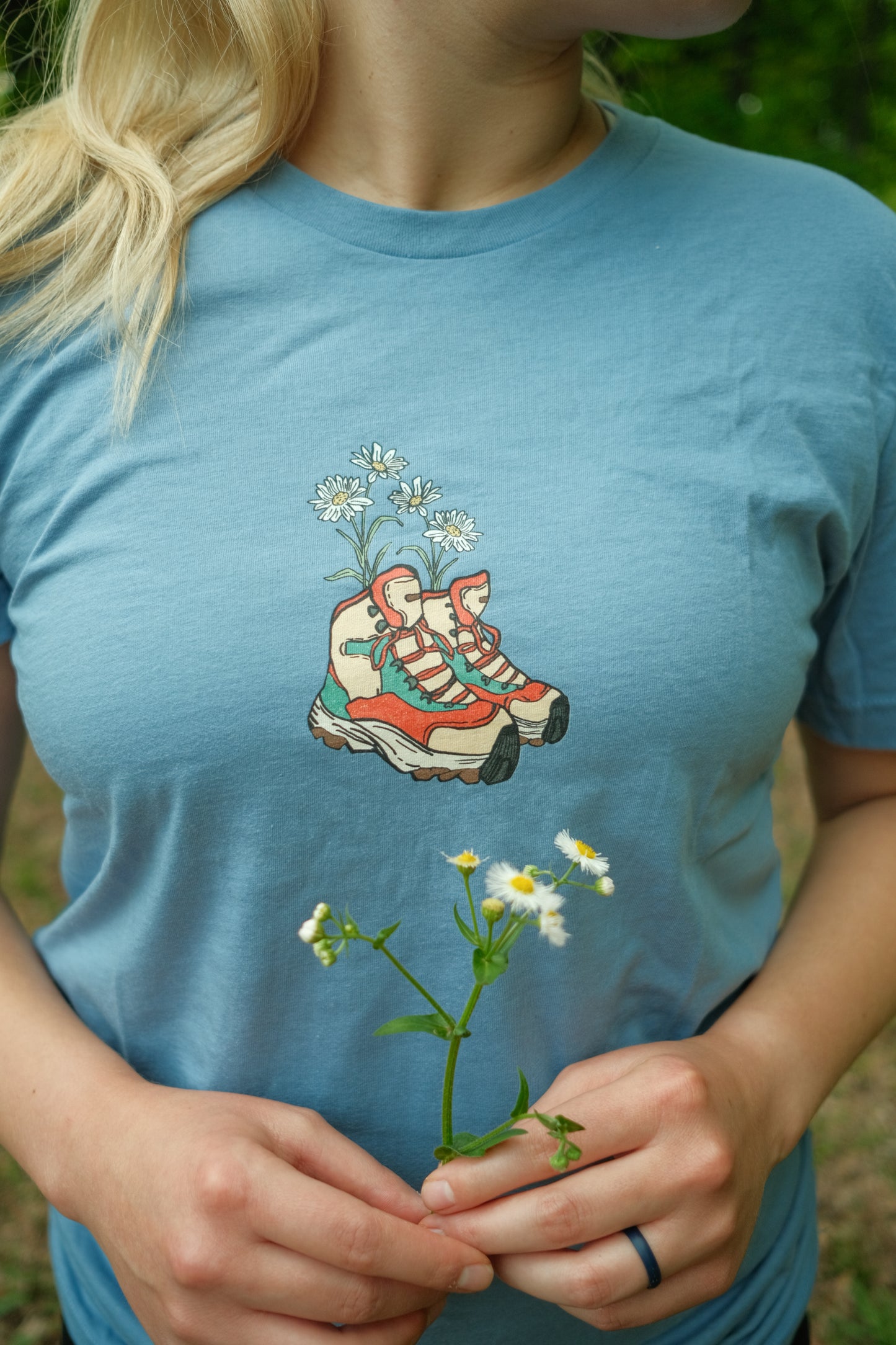 Women's Blooming Boots Graphic Tee