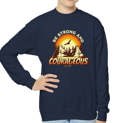 Youth Strong & Courageous Sweatshirt