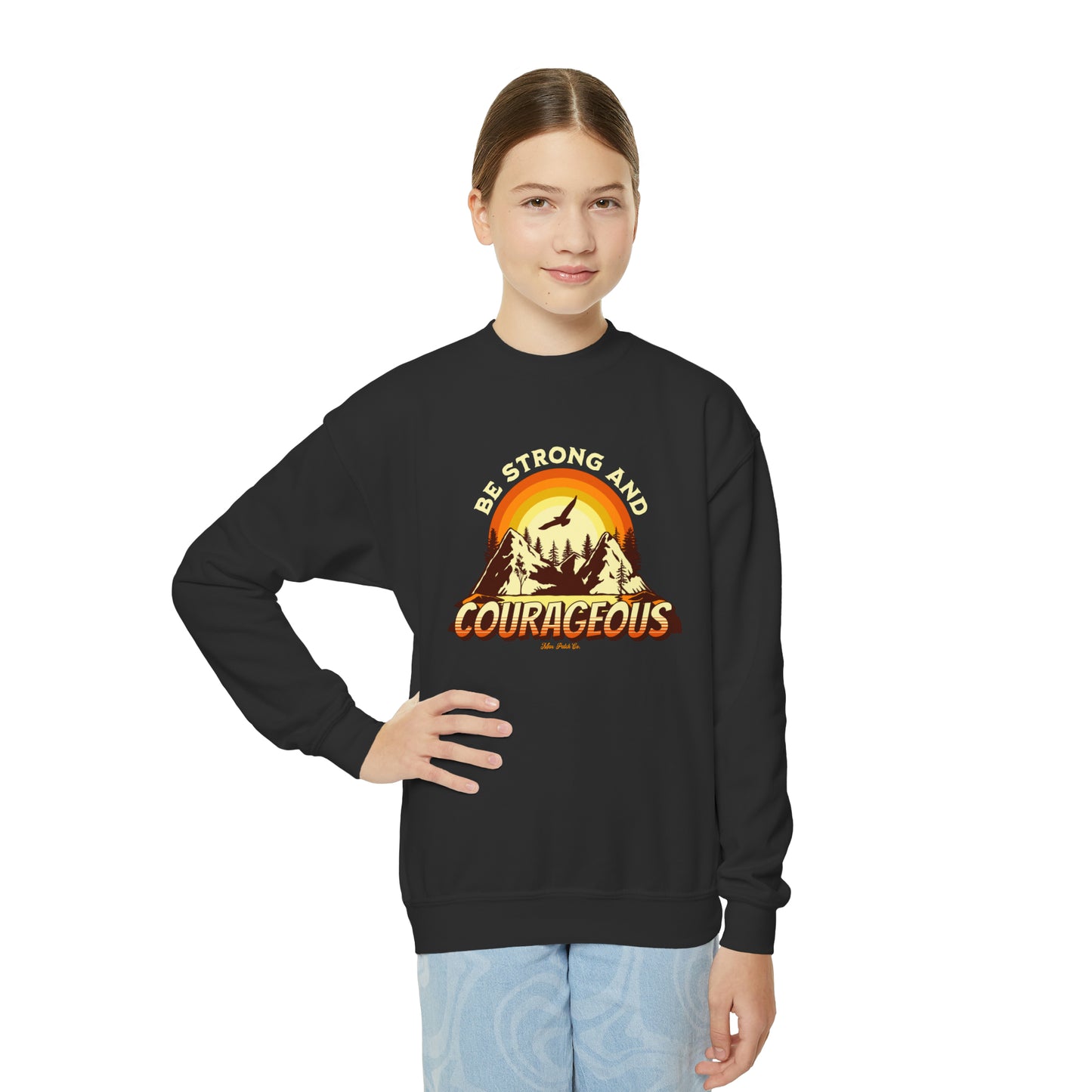 Youth Strong & Courageous Sweatshirt