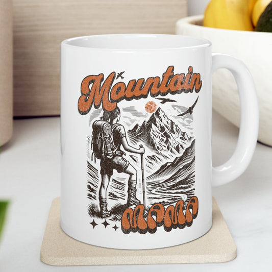 Mountain Mama Coffee Mug Mother's Day Gift Idea Gifts for Mom Outdoorsy Backpacking Hiking Coffee Lover