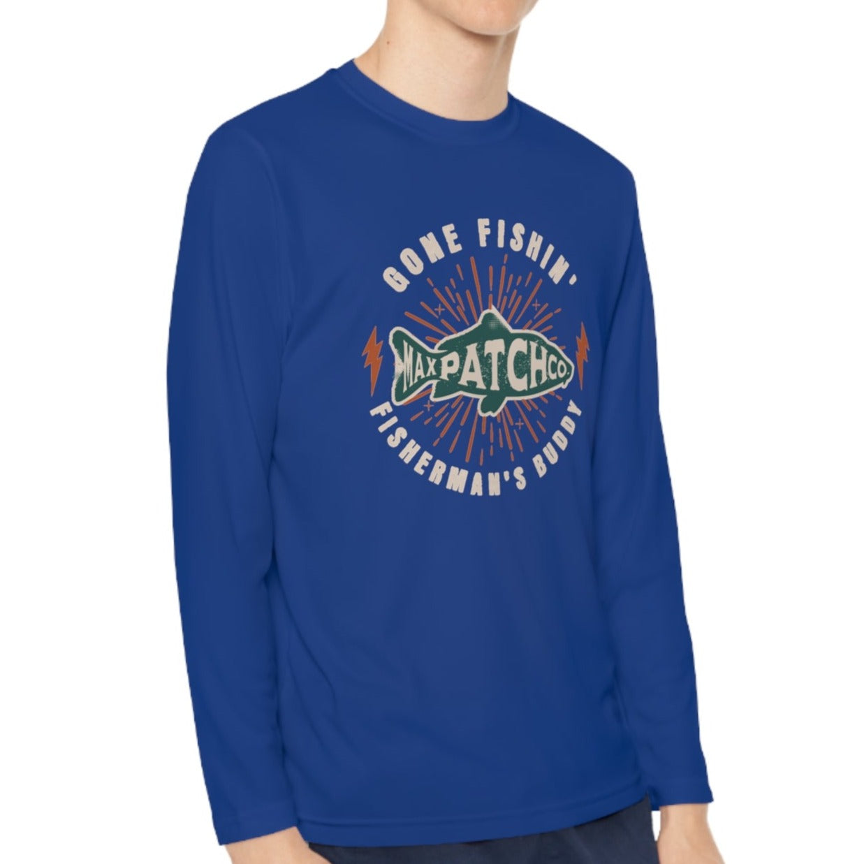 Youth Fisherman's Athletic Long-Sleeve Tee - Max Patch Co.