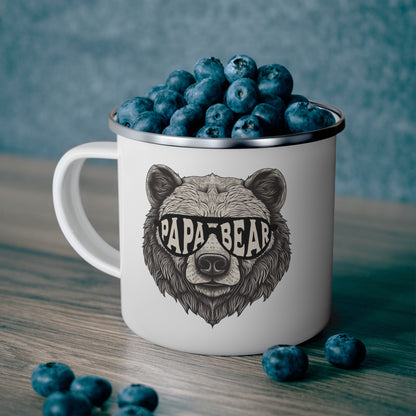 Enamel Papa Bear Mug