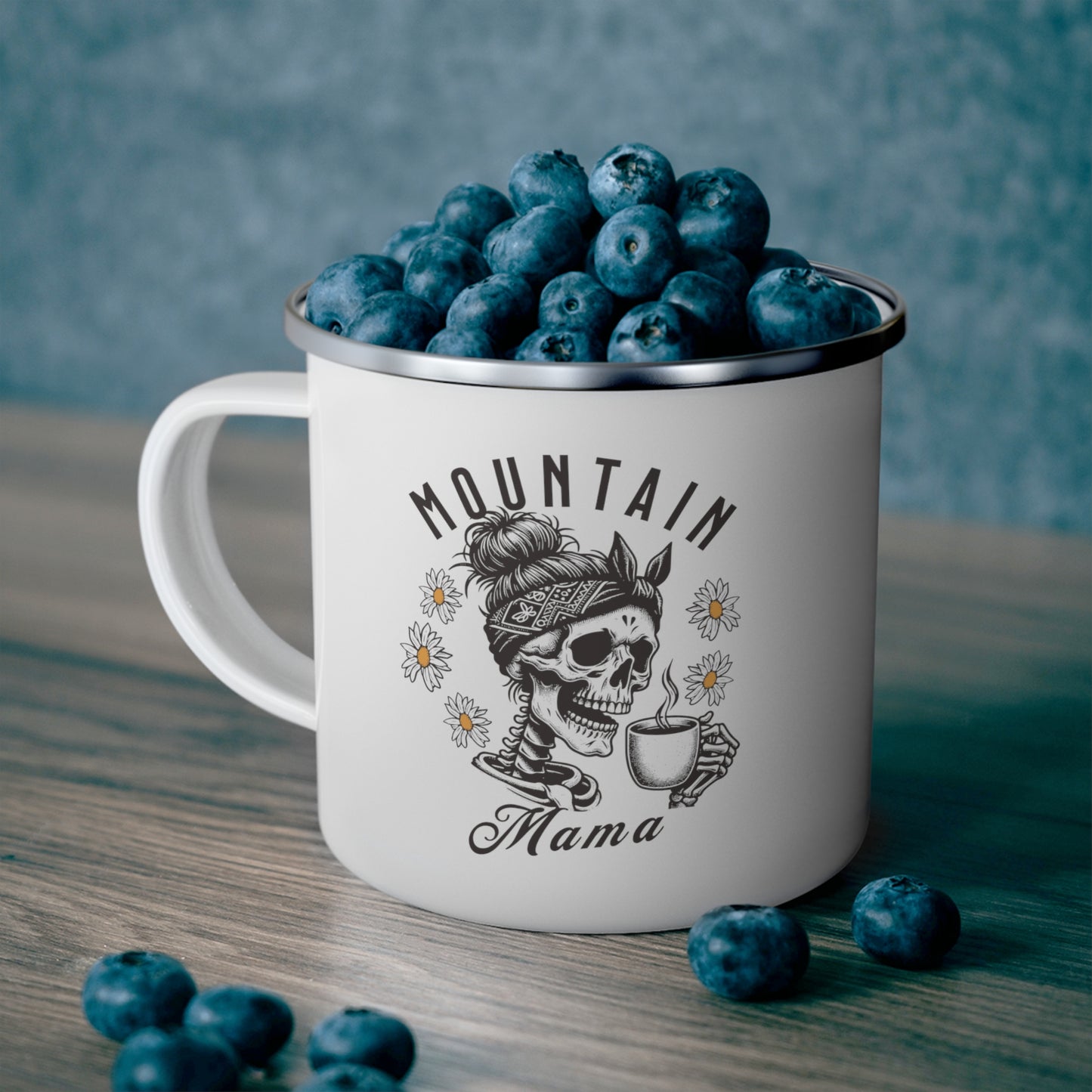 Enamel Mountain Mama Mug