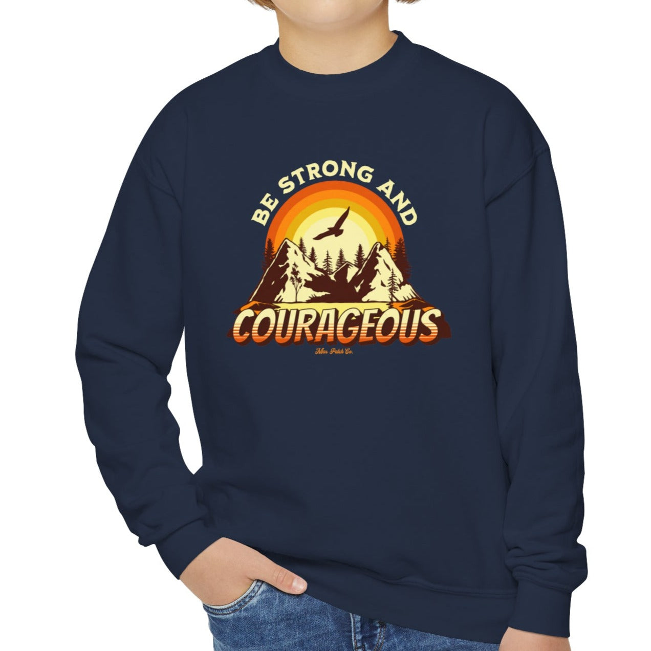 Youth Strong & Courageous Sweatshirt