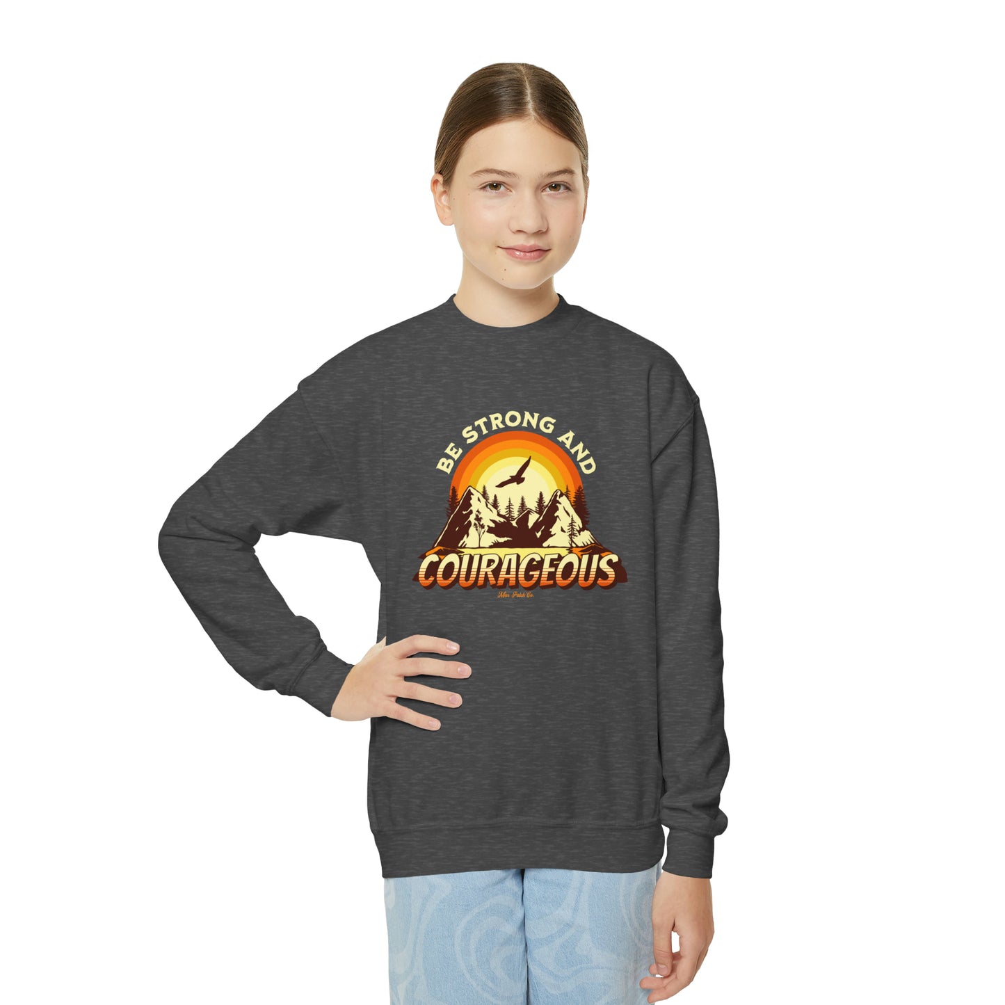 Youth Strong & Courageous Sweatshirt