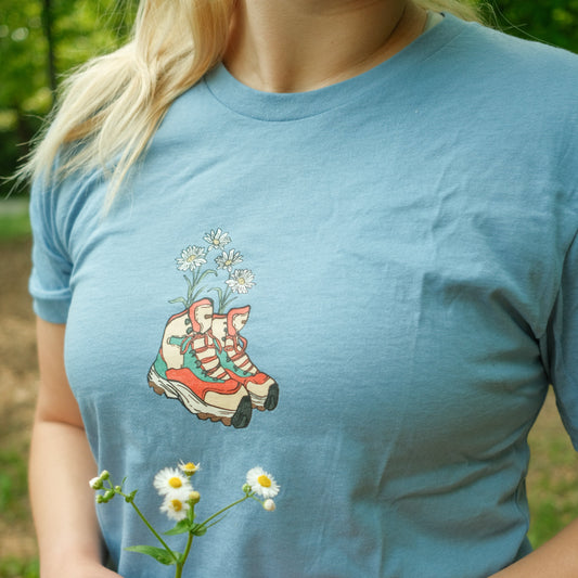 Women's Blooming Boots Graphic Tee